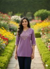 SI 291 Sulb Cotton With Embroidery Work Short Kurti Collection Suppliers In India